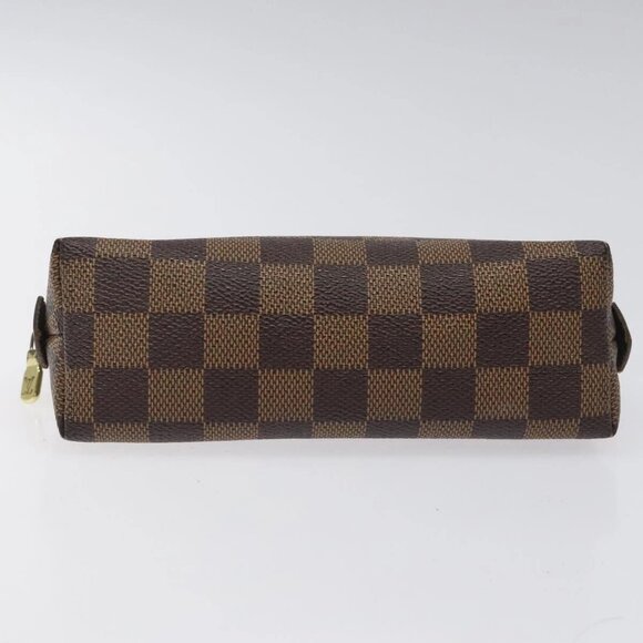 LOUIS VUITTON Damier Ebene Pochette Cosmetic PM Pouch N47516 LV Auth 113477 - Picture 6 of 16